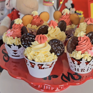 Mickey & Minnie Cupcakes zu Weihnachten