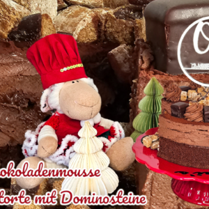 Schokoladenmousse Lebkuchentorte mit Dominosteine