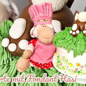 Ostertorte mit Fondant Hasi