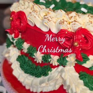 Vintage Torte Merry Christmas